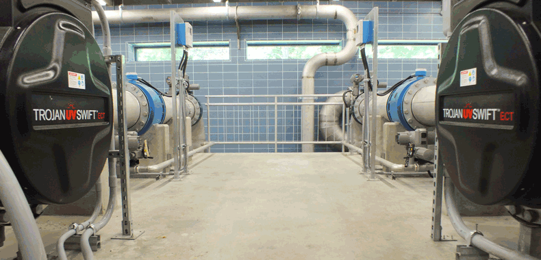 TrojanUVSwiftECT installation at a drinking water plant in Ontario