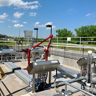 Case study about a wastewater treatment plant in Kansas that replaced an aging UV system with the TrojanUV3000Plus